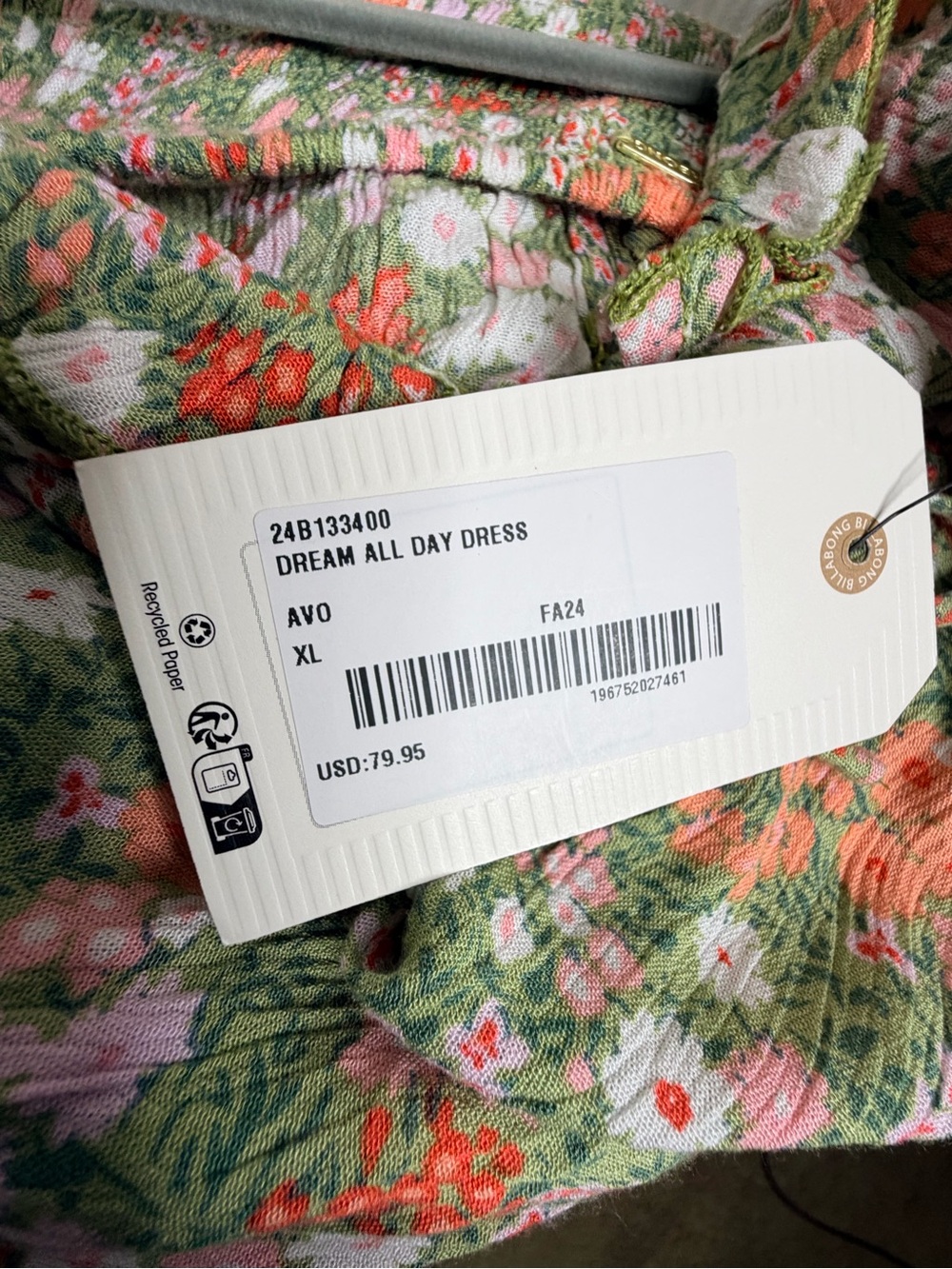 Billabong Dream All Day Floral Midi Dress - Picture 9 of 10